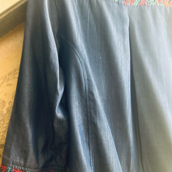 New Boho Parsley & Sage Embroidered Blouse Top SZ Medium - Picture 9 of 9